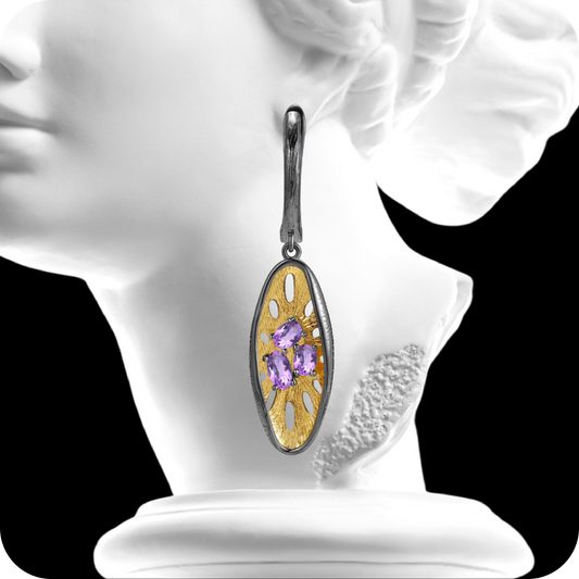 La Medusa ♦ Pholiota Art Earrings